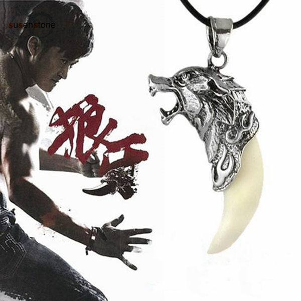 New Man Wolf Tooth Necklace Titanium Steel Domineering Pendant Jewelry