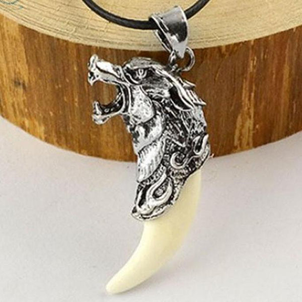 New Man Wolf Tooth Necklace Titanium Steel Domineering Pendant Jewelry