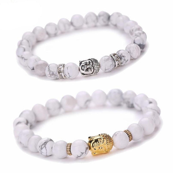 Women Men Bracelet Buddha Elastic Beaded Bracelet Chain Charm Bracelets Jewelry