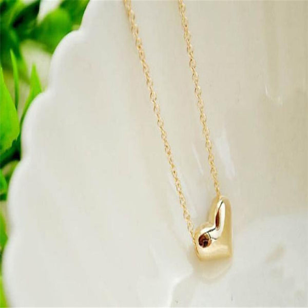 SUSENSTONE 2016 New Romantic Heart Shape Body Jewelry Statement Chain Pendant Necklace Jewelry Bijoux Femme Colar Gargantilha