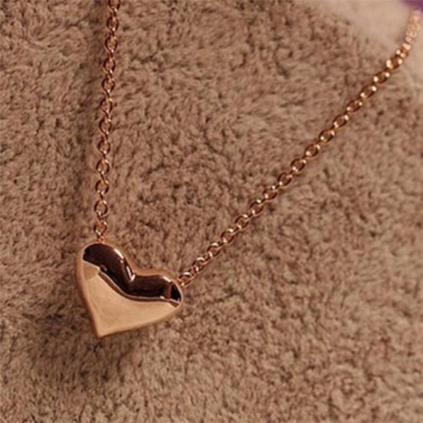 SUSENSTONE 2016 New Romantic Heart Shape Body Jewelry Statement Chain Pendant Necklace Jewelry Bijoux Femme Colar Gargantilha