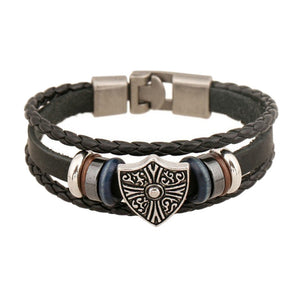 Unisex Leather Bracelet & Bangles Jewelry