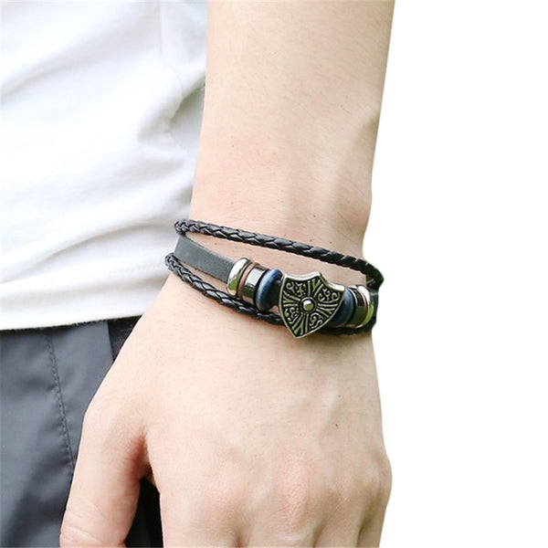 Unisex Leather Bracelet & Bangles Jewelry