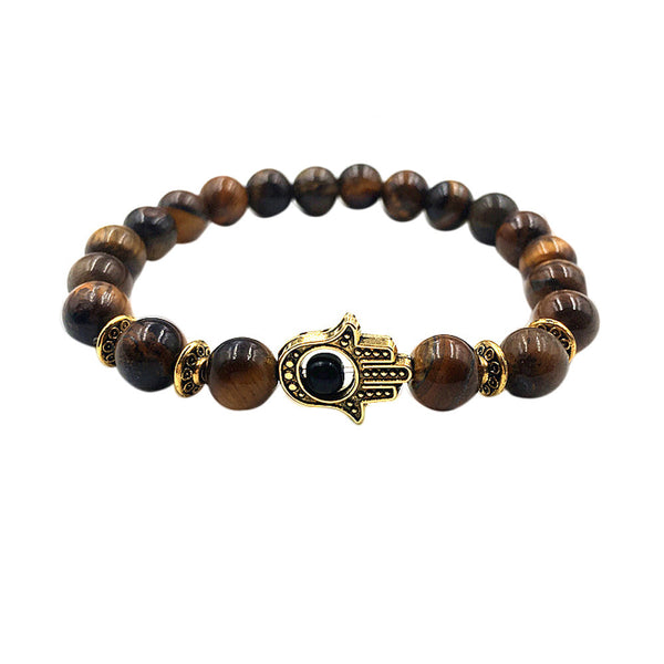 Volcanic Rocks Bracelet Palm Bracelet Gold Bracelet Lava Stone Bead Bracelets