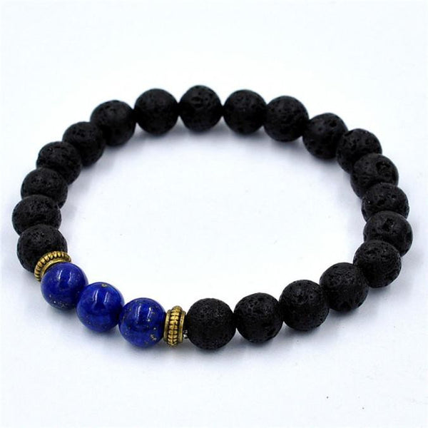 Women Men Bracelet Lion Elastic Beaded Bracelet Tibet Charm Bracelets BU