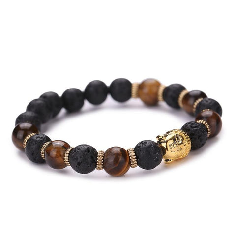 Women Men Bracelet Buddha Elastic Beaded Bracelet Chain Charm Bracelets Jewelry