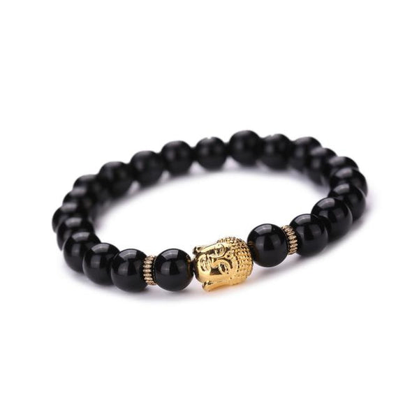 Women Men Bracelet Buddha Elastic Beaded Bracelet Chain Charm Bracelets Jewelry