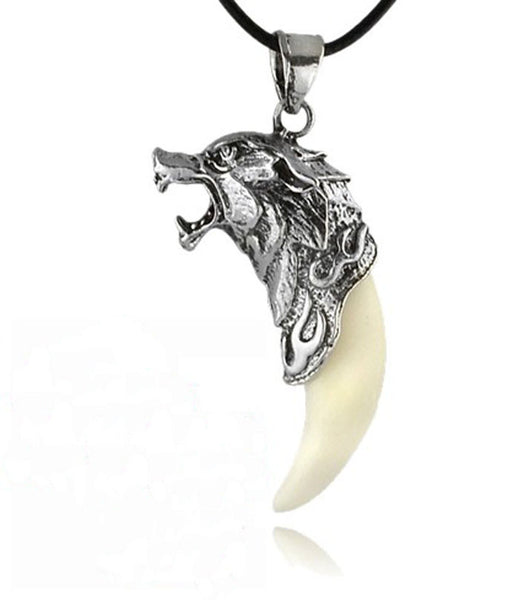 New Man Wolf Tooth Necklace Titanium Steel Domineering Pendant Jewelry