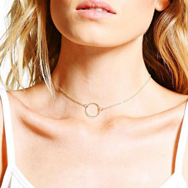 NEW Fashion Women Ring Pendant Necklace Chain Jewelry