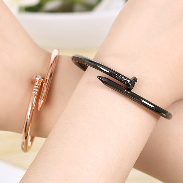 Titanium Screw Nail Lover Bracelet For Women Bangle Lover Bracelet Jewelry