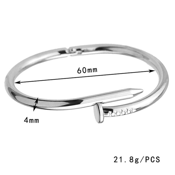 Titanium Screw Nail Lover Bracelet For Women Bangle Lover Bracelet Jewelry