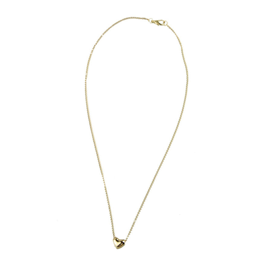 Gold Heart Necklace Fashion Women trendy Statement Chain Pendant Necklace Jewelry