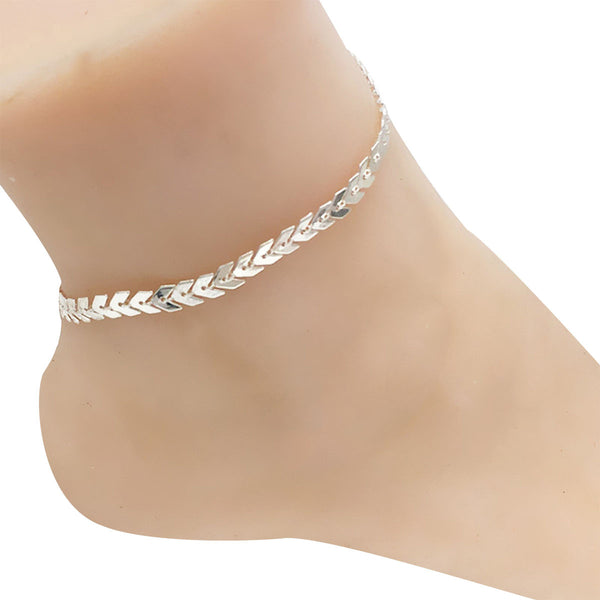 Simple Style Sexy Women Silver Arrow Ankle Chain Anklet Bracelet Barefoot Foot Jewelry Beach Accessories